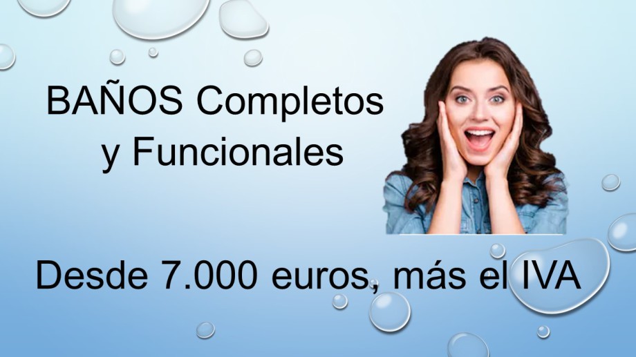 reformas baños 1, publicidad referente a las reformas de baños que realiza nuestra empresa, cobramos desde 3.450 euros más iva, si desea radiador toallero son 350 euros más iva, si tiene que cambiar la ventana del baño son 400 euros más iva